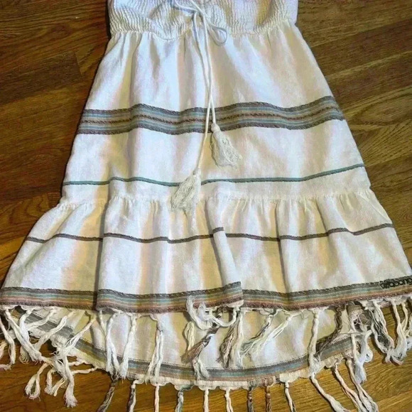 Billabong‎ Cotton Strapless Striped Sundress, Size small - Picture 5 of 7
